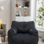 KOSSMAI Bean Bag Upholstered Tufted Linen Chair with Memory Foam for Living Room, Bed Room, Study Room Green - Image 6