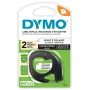 DYMO Labeling Tape for LetraTag Label Makers, Black Print on White Labels, 1/2" x 13-Foot Roll, 2 Pack - Image 1