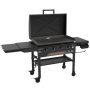 Blackstone - Original 36-in. Outdoor Omnivore Griddle with Hood and Folding Shelves - Black - Image 1
