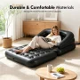Honeydrill 78" x 54" x 24" Inflatable Sofa, 5-in-1 Air Couch, Black - Image 5
