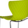 Plastic Stackable Side Chair in Green - Image 6