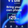 Visible - $25/mo plan + eSIM/pSIM Kit - Unlimited 5G data included - Blue - Image 1