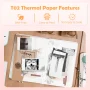 Phomemo Thermal Paper for T02/M02X Portable Printer Self-adheisve Labels Sticky Fit DIY Photo Texts Study Notes 53mm Printing - Image 6