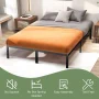 Queen Size Bed Frame Classic Metal Bed Frame Foundation with Under Bed Storage/No Box Spring Needed - Image 2