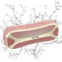 comiso Portable Bluetooth Speaker, Waterproof IPX7 Shower Speaker Outdoor Pink Speaker with Light, 30W Loud Sound Powerful Bass, Dual Stereo Pairing, Handsfree Call Bluetooth 5.0 24H for Travel Hiking - Image 2