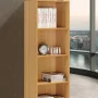 Hodedah 4-Shelf Wood Bookcase, Brown - Image 2