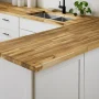 74 in. Island Unfinished Acacia Butcher Block Countertop with Standard Edge - Image 2