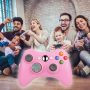 BEK Controller Replacement for Xbox 360 Controller Wireless Remote Gamepad Non-Slip Joystick Thumb Grips Double Shock Live Play Compatible with Microsoft Xbox 360 Slim PC Windows 10 8 7 Color (Pink) - Image 3