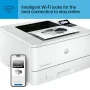 HP - LaserJet Pro 4001dw Wireless Black-and-White Laser Printer - White - Image 3