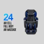 Pro 8500 Series Black Faux Leather Reclining 2D Massage Chair with Zero Gravity, Foot and Calf Massage, Heated Seat - Image 6