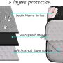 MOSISO Laptop Sleeve Compatible with MacBook Air/Pro, 13-13.3 inch Notebook, Compatible with MacBook Pro 14 inch M3 M2 M1 Chip Pro Max 2023-2021, Polyester Camellia Multifunctional Briefcase Bag - Image 3