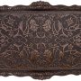 HAVLULAND Decorative Metal Serving Tray Square 14.50" Tea Trays Bathroom Organizer Vanity Tray Marble Tray Bar Trays Vintage Tray Coffee Serving Trays - Copper - Image 2