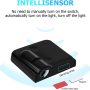 2Pcs Car Door Lights Logo Projector, Wireless LED Car Door Paste Welcome Courtesy Light, Holeless Magnet Sensor Ghost Shadow Welcome Lamp, Naruto Sharingan Light Accessories (Red American Flag) - Image 4