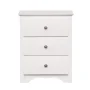 Prepac Monterey 3-Drawer Tall Nightstand, White - Image 6