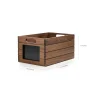 Mainstays Wood Storage Crate With Chalkboard Label - 1-Pack - Image 3