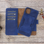 Venito Florence Leather Wallet Phone Case Compatible with Antique Dark Blue - Image 2