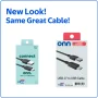 onn. 10ft USB to USB-C Cable, Black, Compatible With USB-C Devices - Image 5
