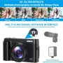 ACTITOP Digital Camera 4K 48MP Autofocus Vlogging Camera for Youtube with 180° Flip Screen, 32GB SD Card, 16X Zoom, Beginner Video Camera for Travel,TikTok - Image 6