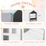Playhouse Kids Bookshelf with Chalkboard and Whiteboard for 3-6 Years - Gray - Image 6