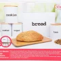 Good Cooking Bamboo Food Storage Bread Box 5 Piece Set with Bamboo Cutting Board - Image 3