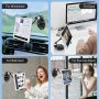 AboveTEK iPad Suction Mount, Phone Tablet Stand Holder with Suction Cup Fits 4"-11" Tablet/Phone/iPad mini/Air, Sticky iPads Mount on Window Bathroom Mirror, for Car Truck Windshield Boat (Black) - Image 3