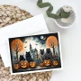 Keeshond Spooky Halloween Greeting Cards Pack of 8 - Image 2