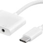 Insignia™ - USB-C to 3.5 mm Audio Adapter with Charging - White - Image 1