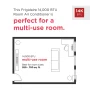 Frigidaire - 230V 14,000 BTU 700 Sq. Ft. In Wall Air Conditioner with 10,600 BTU Supplemental Heat - White - Image 4