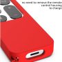 Compatible with Apple TV 4K Siri Remote Case 2021, Silky-Soft Anti-Slip Protective Silicone Cover for Siri Remote Control 2nd Generation [Lanyard Included], Red - Image 4