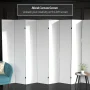 7 ft. White Do It Yourself Canvas 8-Panel Room Divider - Image 6