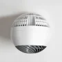 WOOZOO - Compact Globe Oscillating Fan w/ Remote - 5 Speed - White - Image 3