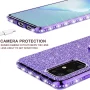 Samsung Galaxy S20 Plus/S20+ Glitter Phone Case, Ring Kickstand Girls Women Diamond Sparkly Case for Cover for Galaxy S20 Plus - Purple - Image 5