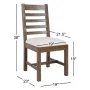 Kinston Solid Wood Upholstered Dining Chair - Image 4