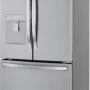 LG - 36-in Wide 29 Cu. Ft. French Door Smart Refrigerator with External Water Dispenser - Stainless Steel - Image 2