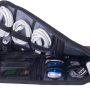 Travel Cable Organizer Bag Waterproof Portable Electronic Accessories Organizer for USB Cable Cord Phone Charger Headset Wire SD Card with 5pcs Cable Ties(Red) - Image 4