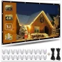 120 Inch Projection Screen 16:9 HD Portable Widescreen Foldable Anti-Crease Indoor Outdoor Indoor Projector Movies Screen for Home Theater Support Double Sided Projection - Image 1