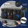 Onn. CD Stereo System 100W with Bluetooth and USB Charging - Image 4