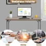 PayLessHere 47 inch Computer Desk Modern Writing Desk, Simple Study Table, Industrial Office Desk, Sturdy Laptop Table for Home Office, Vintage - Image 4