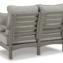 Signature Design by Ashley Visola Outdoor Loveseat with Cushion, Gray, Patio Loveseat with HDPE Wood-Look Frame and Nuvella Fabric - Image 5