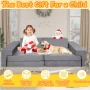Kids Play Couch,Modular Couch for Toddler and Baby Playroom/Bedroom,Imaginative Convertible Play Couch for Boys Girls.Gift for Kids,Grey - Image 3