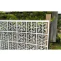 Chinese Maze 4 ft. x 32 in. Black Vinyl Decorative Screen Panel - Image 4