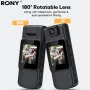 RONY 128GB 180° Rotate Mini Body Camera - 1080p Wearable Camcorder with Night Vision - Long Battery Life Audio Video Camera for Daily Records - Image 4