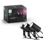 Philips - Hue Lily Outdoor Spotlight Basekit (3-pack) - White and Color Ambiance - Image 1