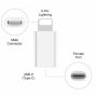 LOT Type C to 8 Pin Adapter Charger Connector Converter Data Sync White USB-C - Image 5