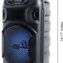 Technical Pro (Pack of 2) 8 Inch Portable 500 W Bluetooth Speaker w/Woofer & Tweeter and Professional Portable Microphone w/Digital Processing, XLR to 1/4", Green Karaoke DJ Wired Microphone - Image 4