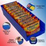 Akro-Mils 30138 Plastic Shelf Bins, Heavy Duty Storage Bins for Garage, Closet, and Drawer Organization, 18" x 6-1/2" x 4", Blue, 12-Pack - Image 4