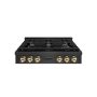 ZLINE - 36 in. Wide 6 Burner AutographParamount Gas Rangetop in Black Satin Stainless Steel with Gold Accents (SRTBSZ-36-G) - Black Satin Stainless Steel - Image 1