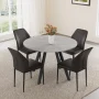 Siefert 35.4'' Round Dining Table Set, Kitchen Dining Table and 4 Dining Chairs - White - Image 6