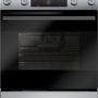 Bosch - 100 Series 30 in. Wide 5.8 Cu. Ft. Slide-In Electric Convection Range with Steam-Assist and 5 Elements - Stainless Steel - Image 1