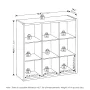 Furinno CUBICLE Open Back Decorative Cube Storage Organizer in 9-Cube Dark Oak - Image 5